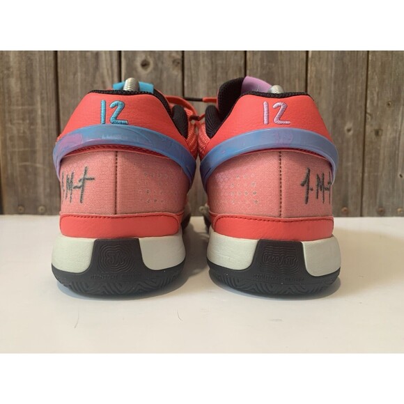 NIKE JA 1 USED SIZE 8.5 JA MORANT FUEL EMBER GLOW BLUE LIGHTNING DR8785 800 - Picture 5 of 11